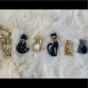 VINTAGE KITTY CAT PINS